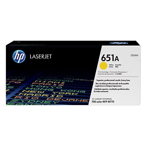 Картридж лазерный HP CE342AC желтый (16000стр.) для HP LJ 700/775 (техн. упак)