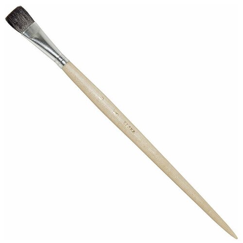 Кисть белка №16 плоская ЦТИ длинная ручка