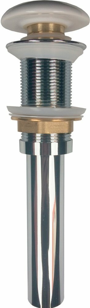 Донный клапан Ceramica Nova CN2000MW с керамической накладкой click-clack белый матовый - фотография № 3