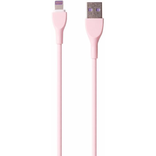 Кабель Kurato RORI-L205 для Apple (USB - Lightning) светло-розовый