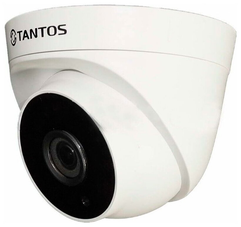 Tantos Купольная IP камера видеонаблюдения Tantos TSi-Eeco25FP (2.8 91° 2Мп PoE BLC DNR ИК 30м)