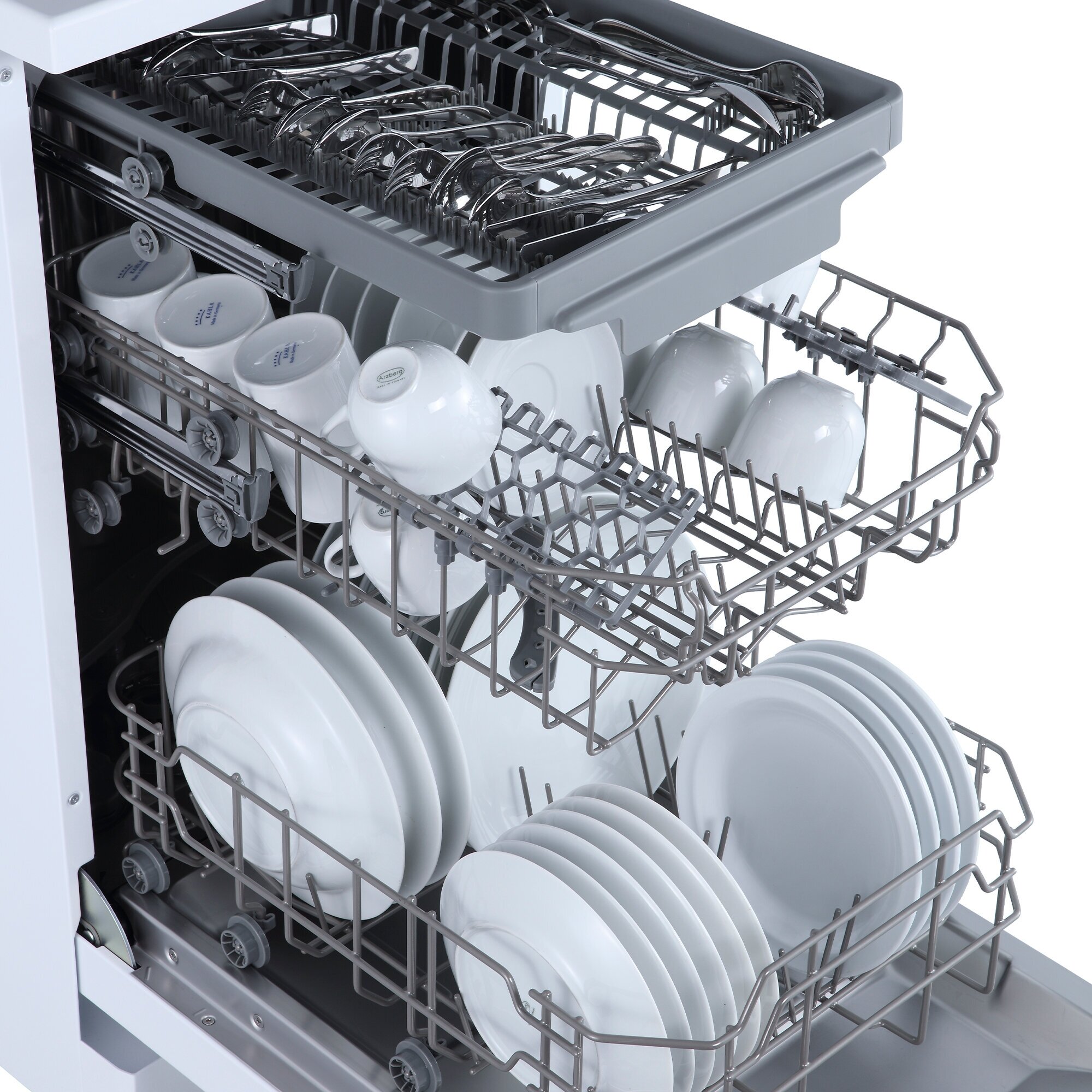 Посудомоечная машина 45см БИРЮСА DWF-410/5 W белый (10 компл, диспл) - фотография № 2