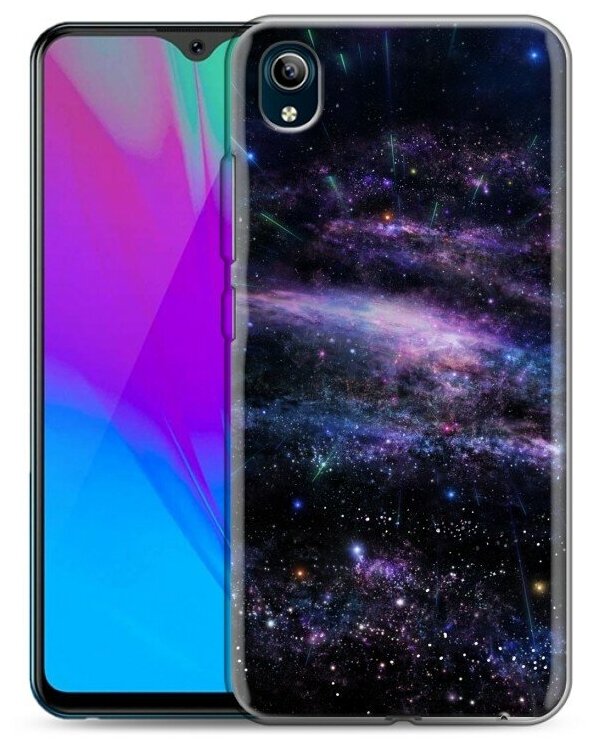 Дизайнерский силиконовый чехол для Виво Y91С / Vivo Y91С Звезды