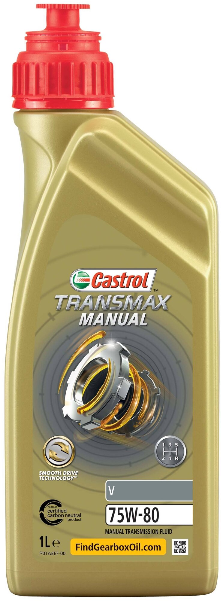 Масло трансмиссионное Transmax Manual V 75W-80 (1л)