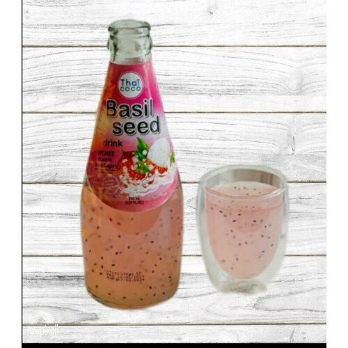 Напиток THAI COCO Basil Seed Базилик и Личи, 290 мл