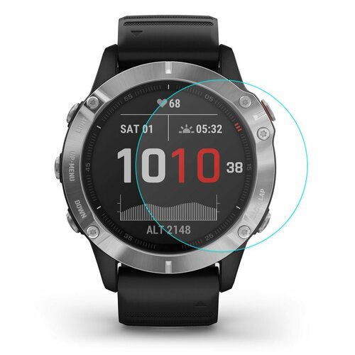 Защитное стекло 0,2 мм для Garmin Fenix 6X / 6X Pro Solar 51мм