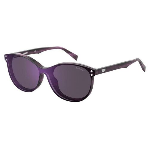 фото Солнцезащитные очки levi's, прямоугольные, оправа: пластик, для женщин, черный
