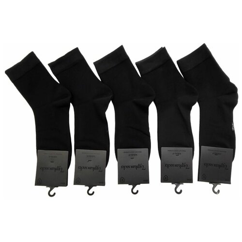 Носки Turkan, 5 пар, размер 41-47, черный