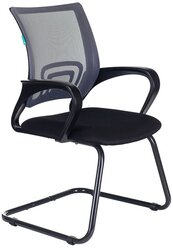 Кресло Бюрократ CH-695N-AV темно-серый TW-04 сиденье черный TW-11 сетка/ткань полозья металл черный