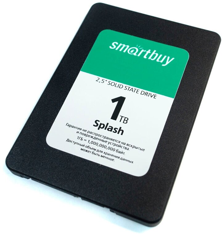 Накопитель SSD 2.5'' SmartBuy Splash 1TB SATA 6Gb/s TLC 560/500MB/s IOPS 89K MTBF 1.5M 7mm - фото №3