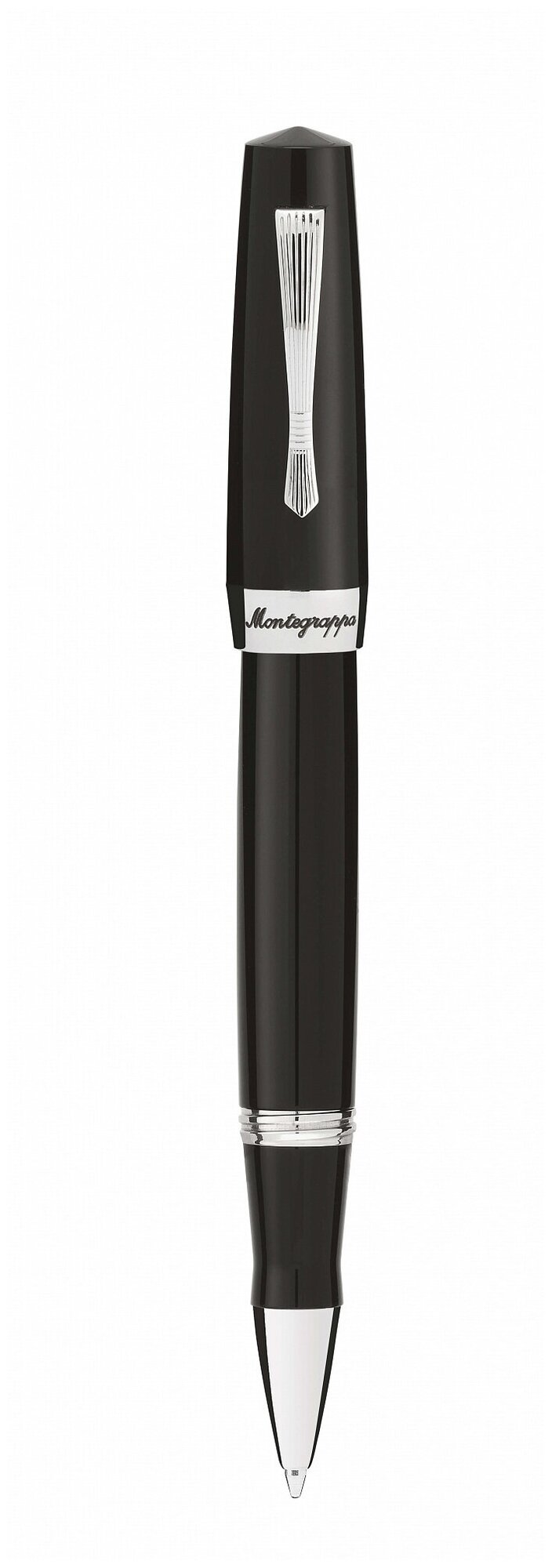 Подарочная Ручка чернильная Montegrappa "ELMO 02" черная смола/сталь