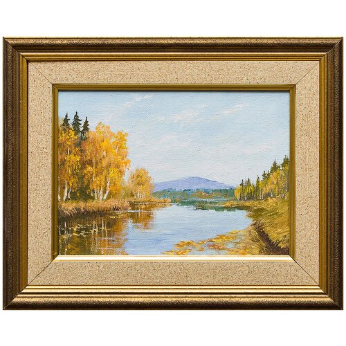 фото Картина маслом "река чусовая" селенских русская живопись