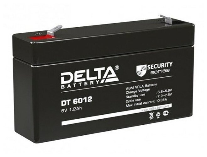 Аккумуляторная батарея Delta DT 6012, аккумулятор для детского электромобиля, мотоцикла, эхолота, фонарика