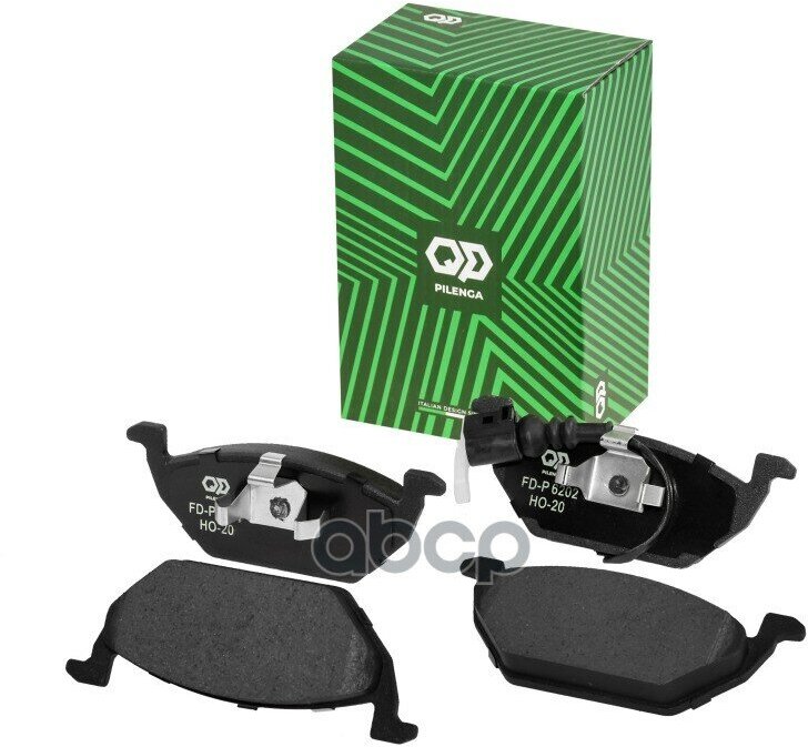 Fd-P 6202_Колодки Дисковые П! Audi A2 1.4I/1.6Fsi/1.4Tdi 00>, Skoda Fabia 1.4I/1.9Tdi 00> PILENGA арт. FD-P 6202