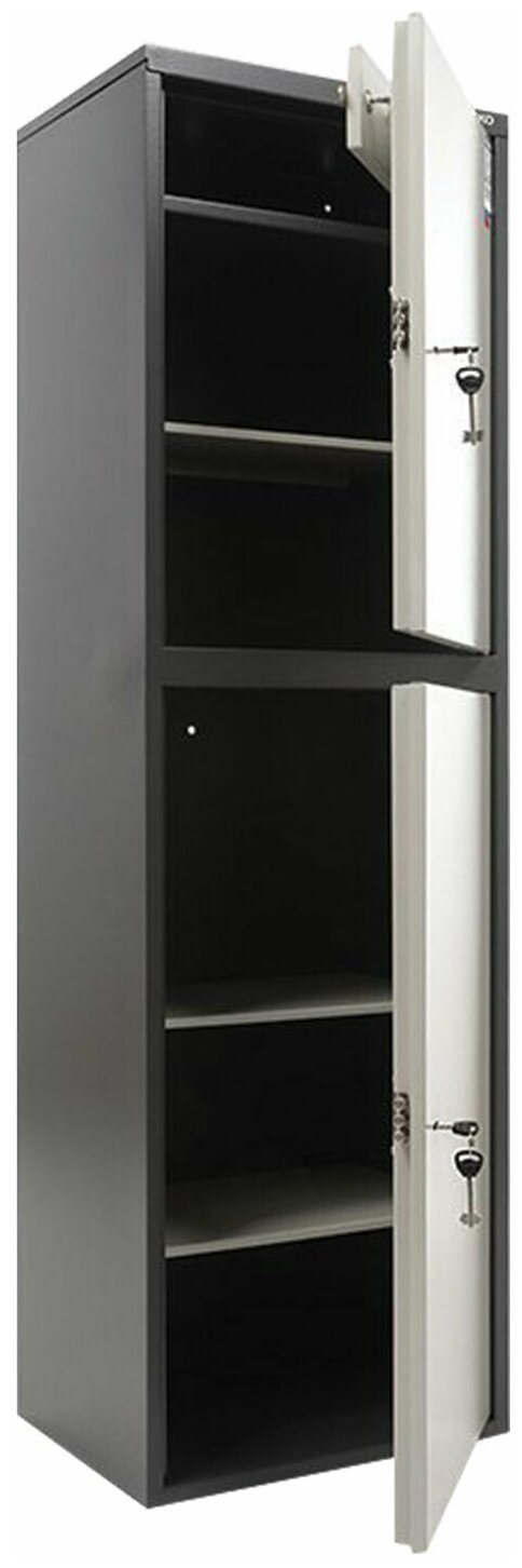 Шкаф металлический для документов AIKO "SL-150/2Т" графит, 1490х460х340 мм, 36 кг, S10799152502 В комплекте: 1шт.