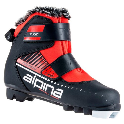Детские лыжные ботинки alpina T Kid, р.27, black/white/red