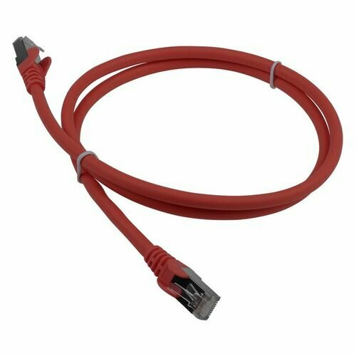 Патч-корд LanMaster вилка RJ-45, вилка RJ-45, кат.5E, LSZH, 2м, красный [lan-pc45/s6a-2.0-rd] патч корд lanmaster ftp lan pc45 s6a 2 0 yl кат 6а 2м желтый lszh