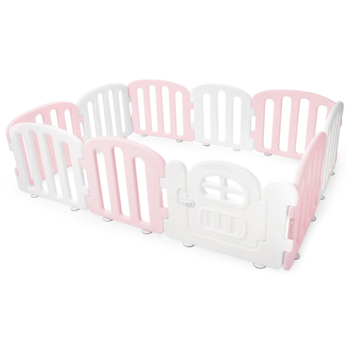 фото Детский манеж ifam first baby room, белый/розовый