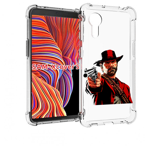 Чехол MyPads Red-Dead-Redemption-2-РДР-2 для Samsung Galaxy Xcover 5 задняя-панель-накладка-бампер