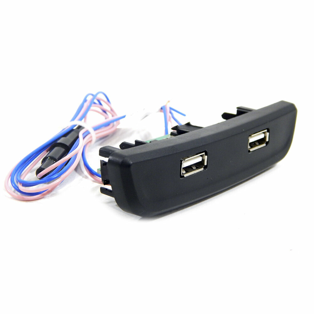 Автомобильное зарядное устройство штат в подлокотник штат USB 2.0 2х2 для автомобилей Lada Vesta / Лада Веста штат
