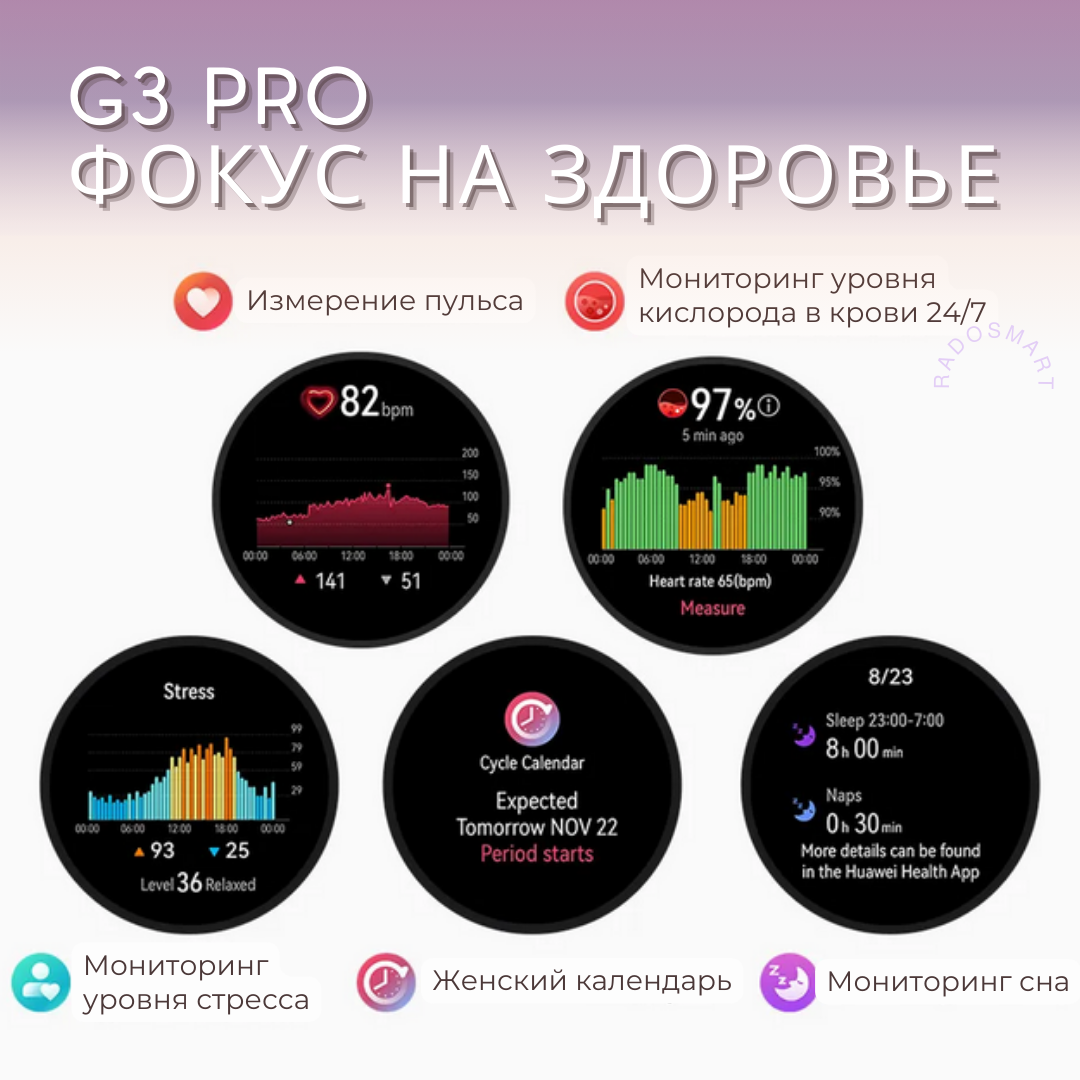 Умные часы SMART WATCH G3 Pro — фото 6