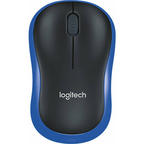 Мышь Logitech M186 черныйсиний оптическая 1000dpi беспроводная USB20 для ноутбука 2but 253300₽