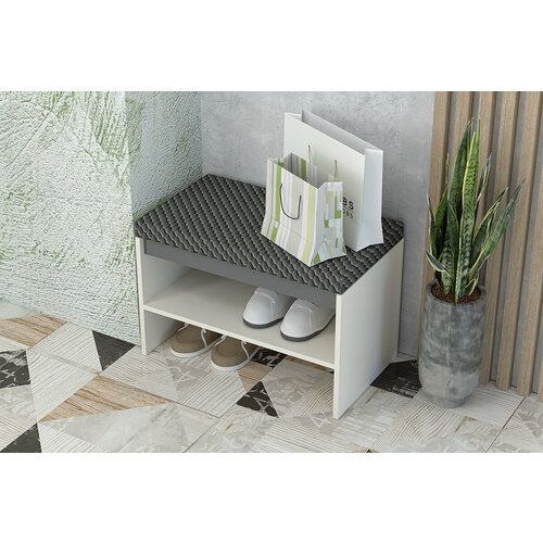 Тумба для обуви, Обувница Иннэс-12, миндаль