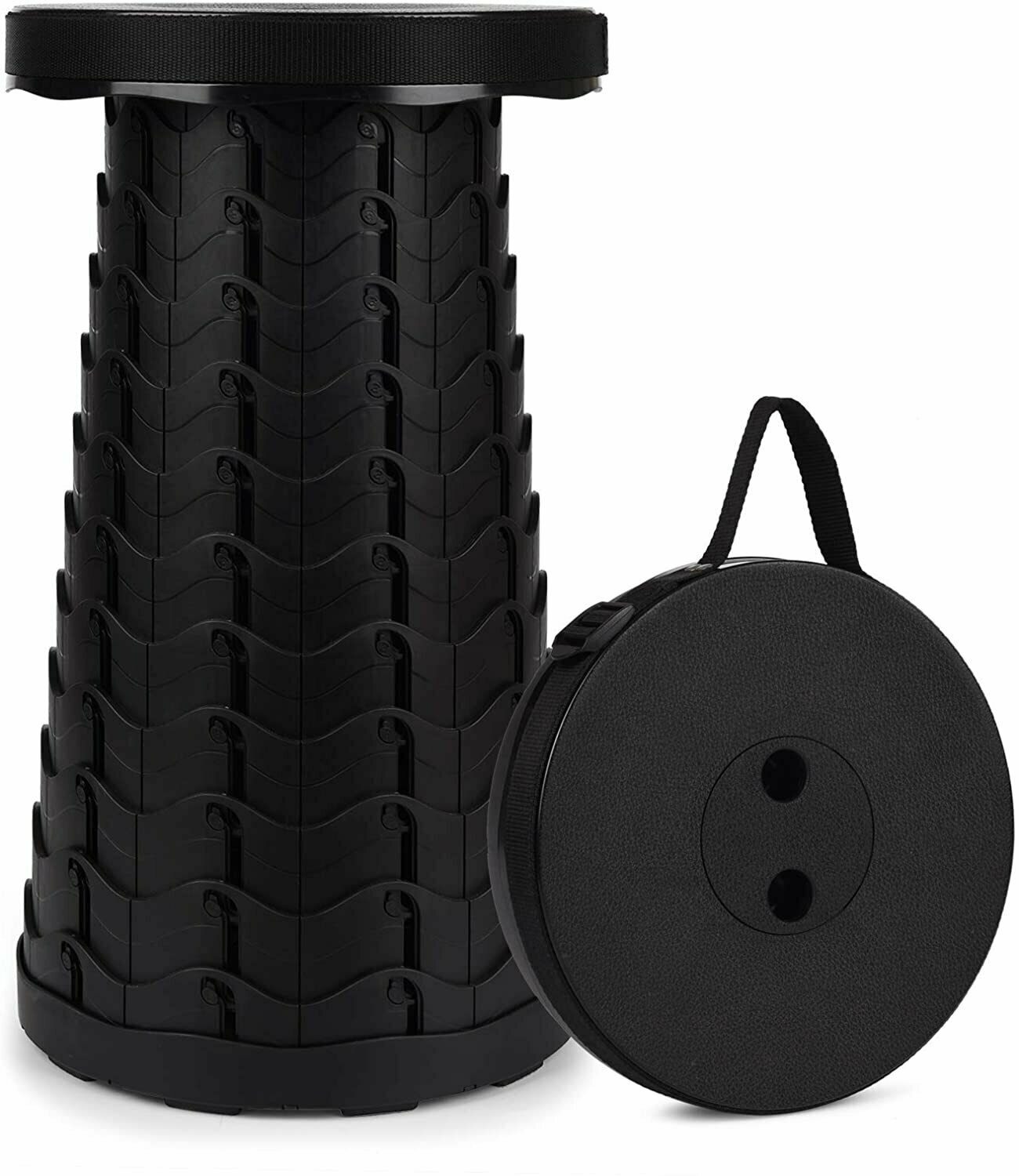 фото Стул для туризма Telescopic Stool 4.0 складной телескопический/ с ремнем для переноски 24,5х45 см