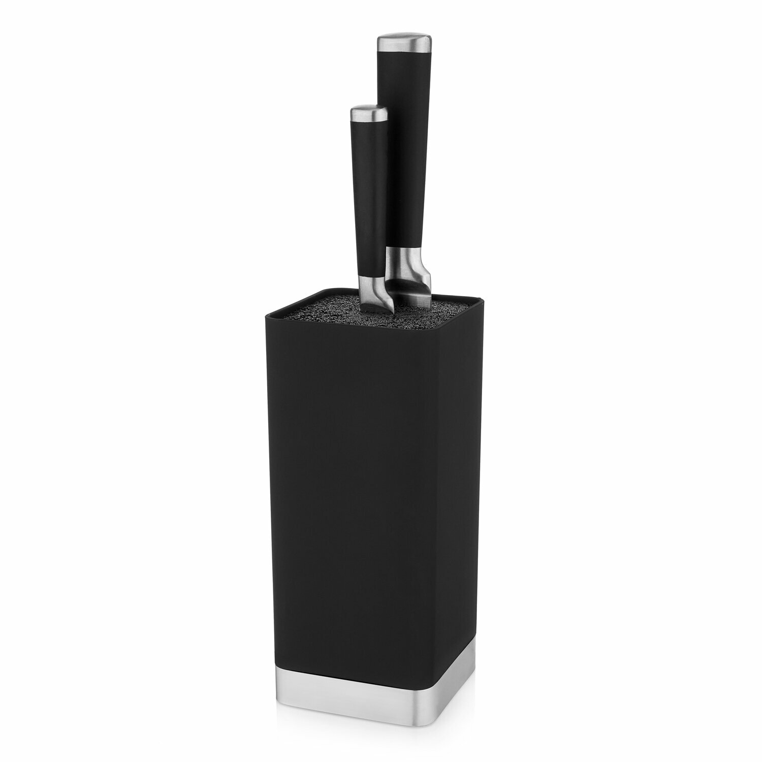 Подставка для ножей Walmer Titan, 10x10x22 см, цвет черный