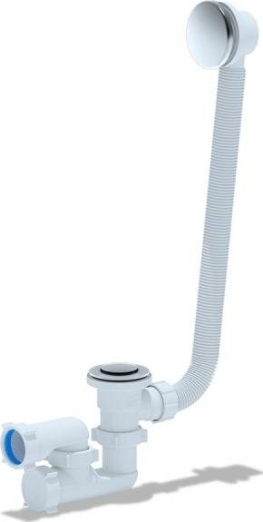 фото Сифон для ванны Cersanit Prime 64286, универсальный клик-клак, белый