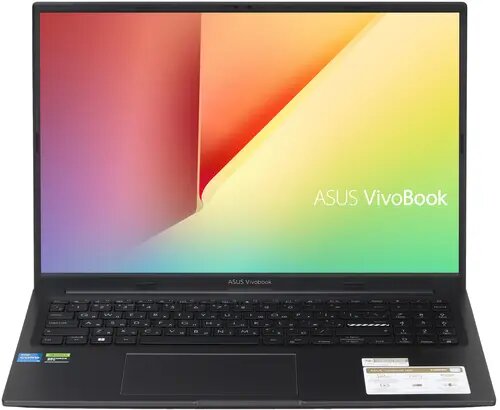 Ноутбук ASUS VivoBook 16X K3605ZC-N1328 16"1920x1200, IPS, Intel Core i5-12500H, ядра: 4 + 8 х 2.5 ГГц + 1.8 ГГц, RAM 16 ГБ, SSD 512 ГБ, GeForce RTX 3050 для ноутбуков 4 ГБ, без ОС, черный