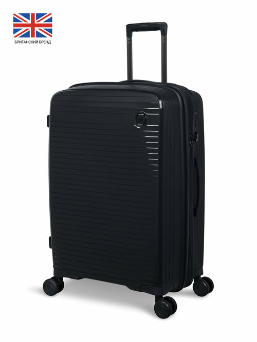 Чемодан IT Luggage, 112 л, размер M+, черный