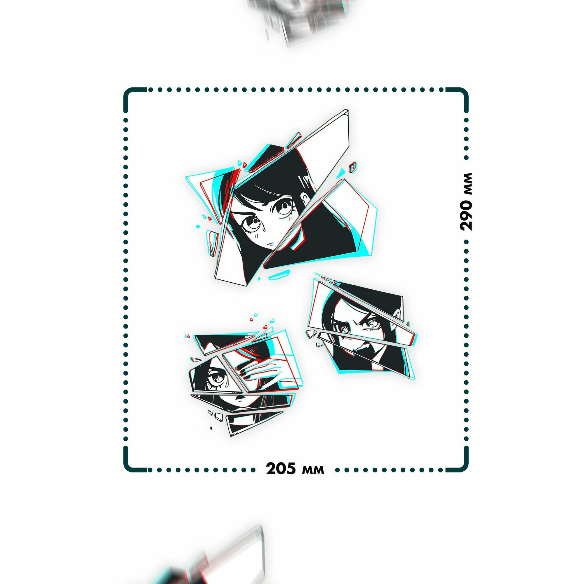 Термонаклейка для одежды и текстиля Аниме — фото 1