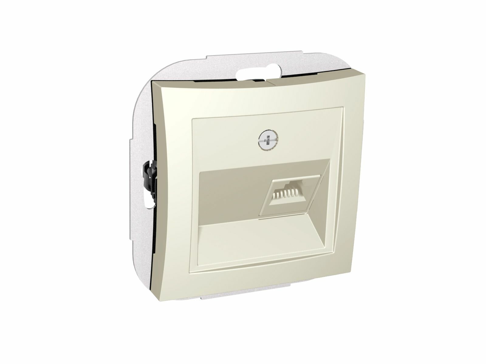 Розетка телефонная Schneider Electric СП Дуэт WDE000281 RJ-11 скрытая бежевая
