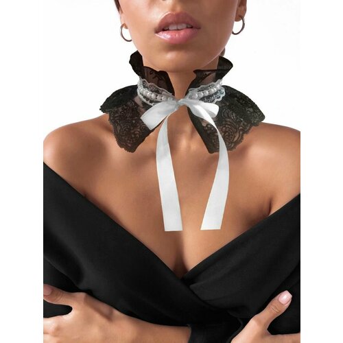 Съемный воротник Парижанка черный 1022₽