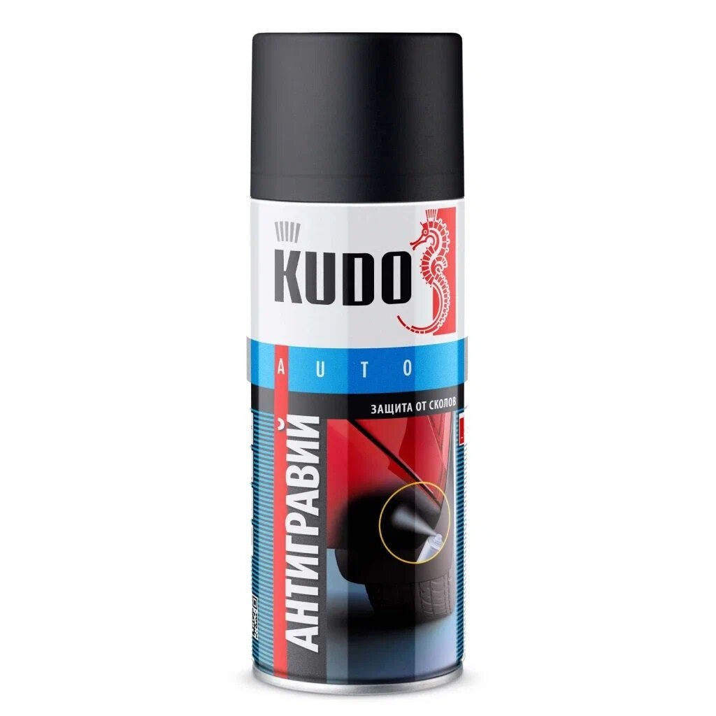 KUDO Антигравий черный 520мл. аэроз