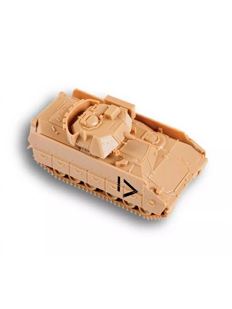 Американская БМП Бредли ZVEZDA 15 деталей, масштаб 1:100, сборная модель — фото 1