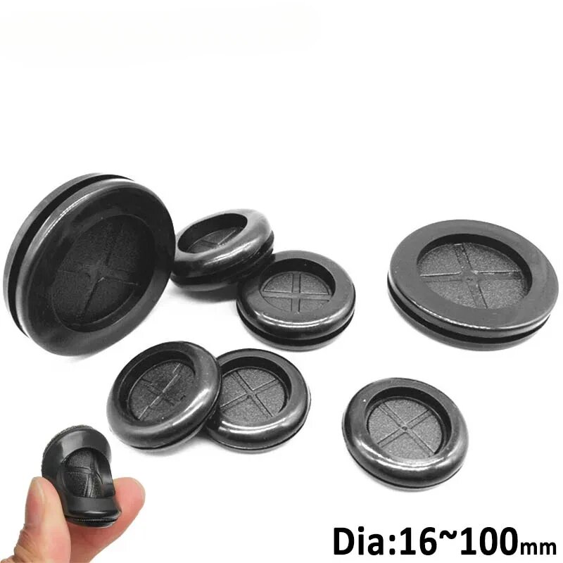 Комплект прокладок keepheart черные резиновые 16mm-5Pcs S