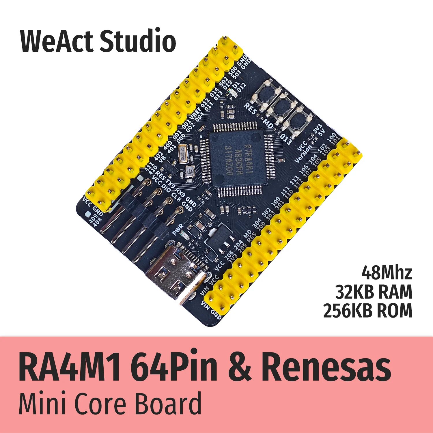 WeAct RA4M1 Core Board Demo Board