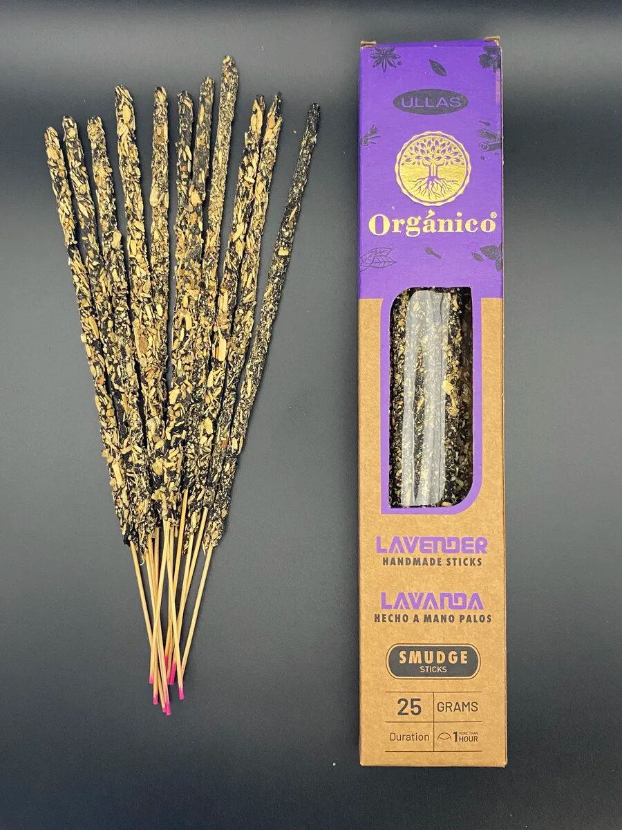 Благовония Лаванда / Lavender органические индийские премиум-класс 25 гр