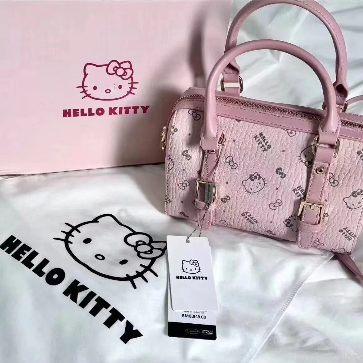 Сумка через плечо MINISO Hello Kitty, 20X11X13cm, Розовый, Женский