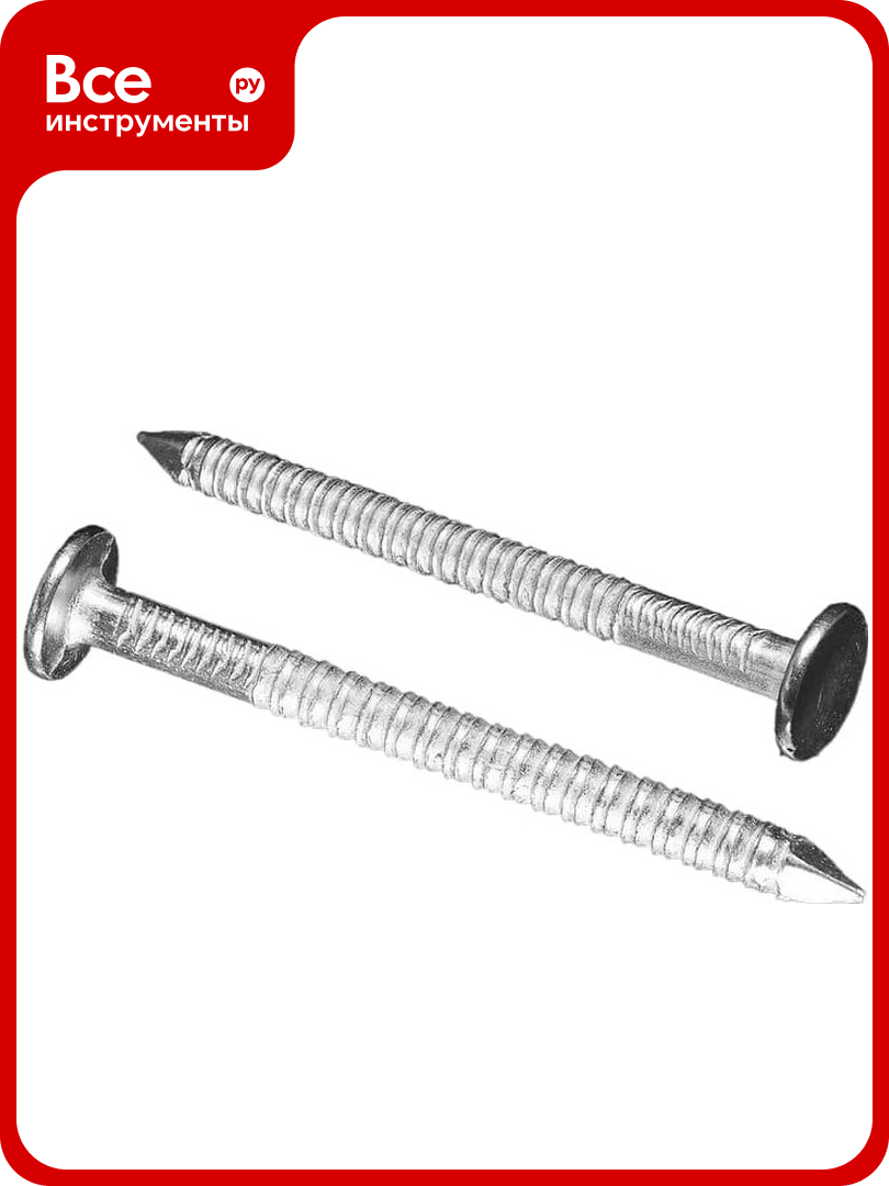 Ершеные гвозди с плоской головкой BOWT цинк 42x90 200 шт. C03837