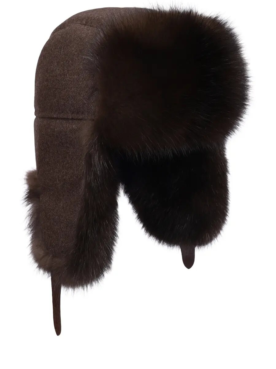 Шапка-ушанка PRIMAN для мужчин, размер 61, коричневый