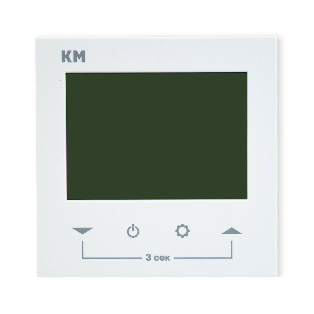 Терморегулятор электронный для теплого пола КМ TRE-01W белый