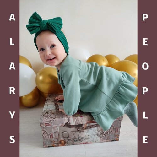 Платье ALARYSPEOPLE, хлопок, размер 74, желтый