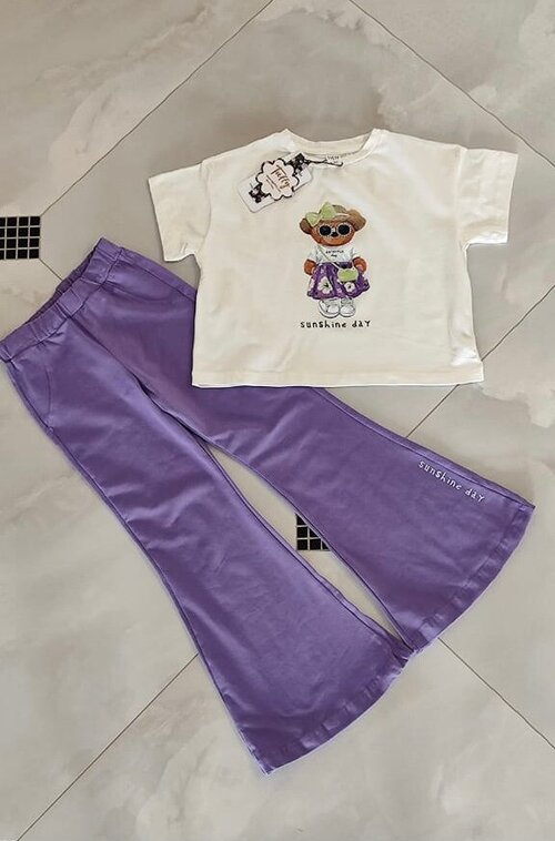 Комплект одежды TUFFY, размер 7 лет, фиолетовый