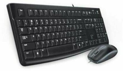 Клавиатура и мышь Logitech MK120 920-002561 black, USB, RTL