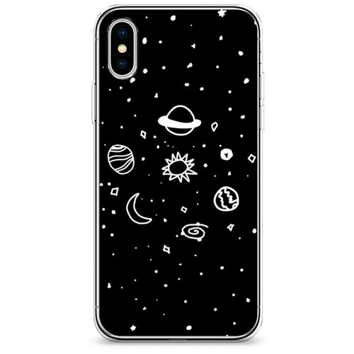 фото Силиконовый чехол "дудл солнечной системы" на apple iphone xs max (10s max) / айфон иск эс макс case place