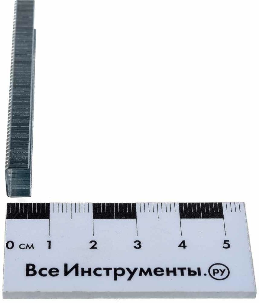 ЗУБР тип 140 6 мм, 1000 шт., Широкие скобы для степлера (31630-06) - фотография № 8