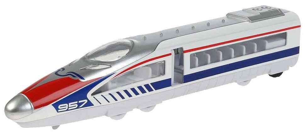 Модель Технопарк Скоростной поезд, инерционный, свет, звук 80118L-R